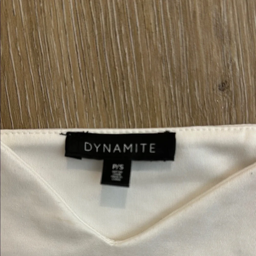 Dynamite White Sleeveless Crop Camisole - Picture 2 of 4